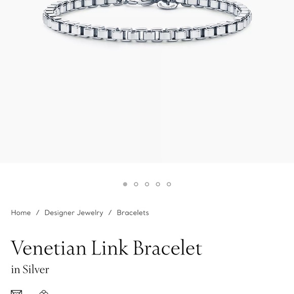 Tiffany & Co Venetian Link Necklace , Bracelet and Jewlery Box - Picture 13 of 14